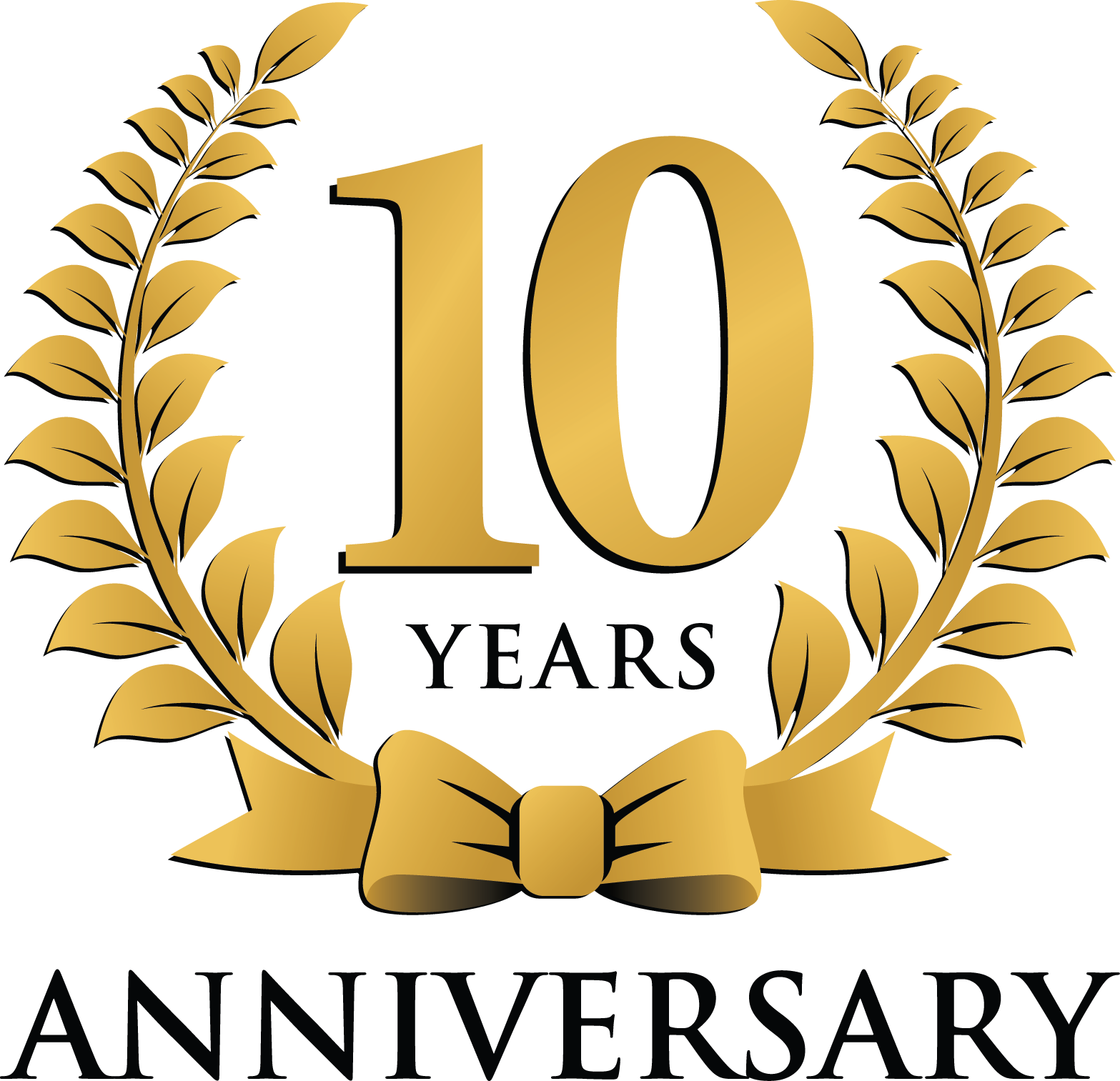 538 5383857 10 year celebration transparent png clipart free 10